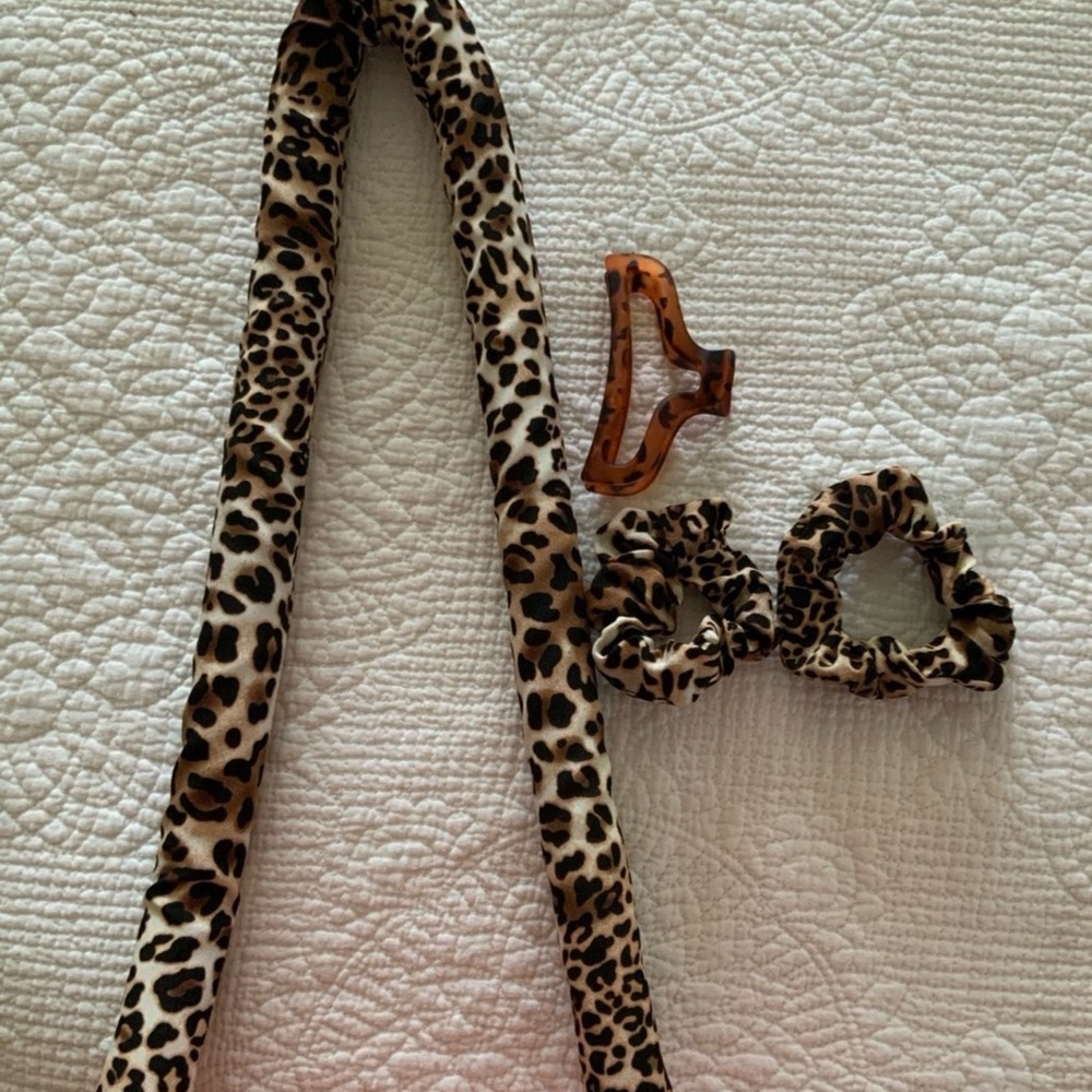 Leopard Print Hair Styling Set